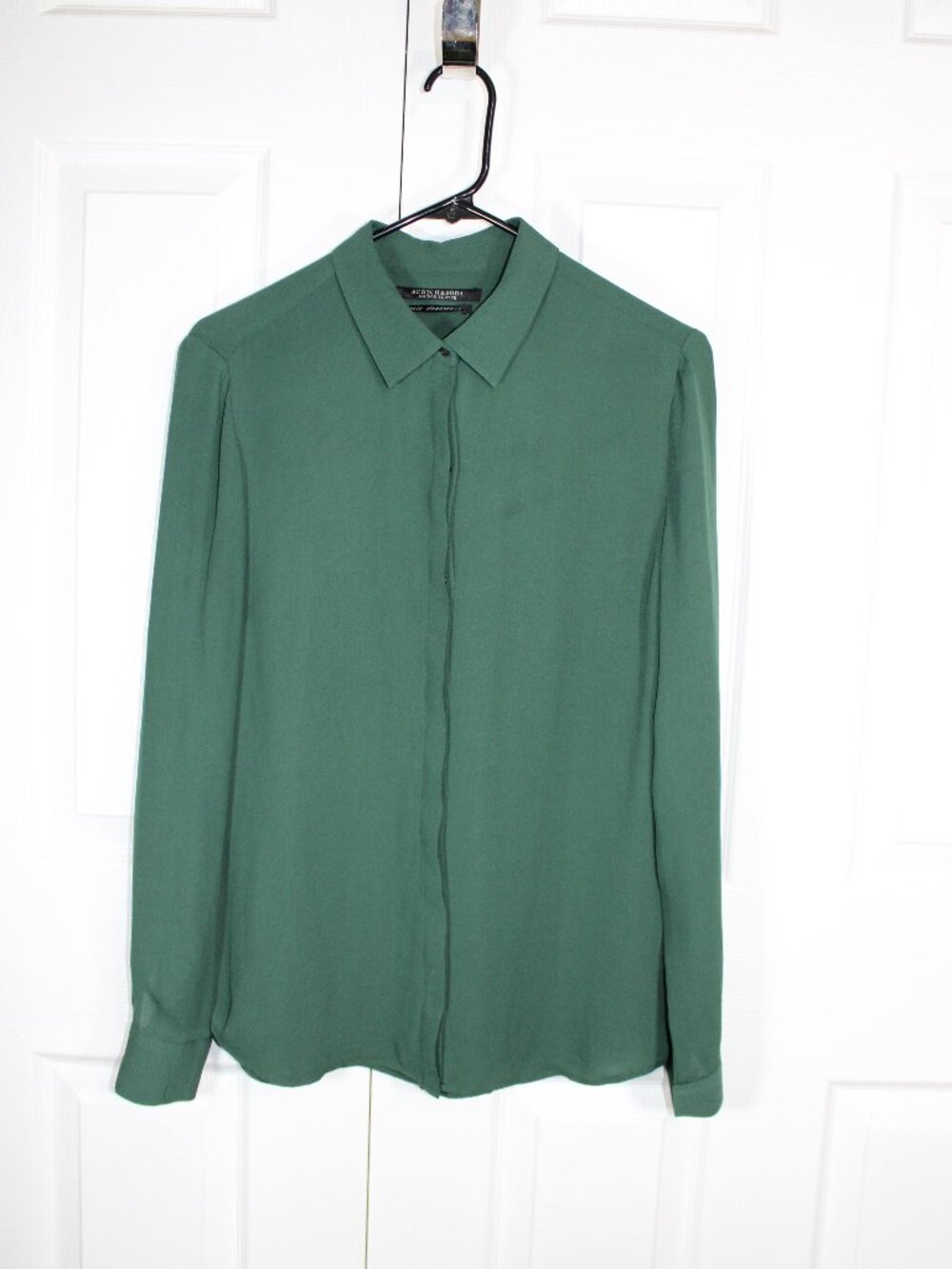 Scotch and Soda Green Long Sleeve Button Down Blouse